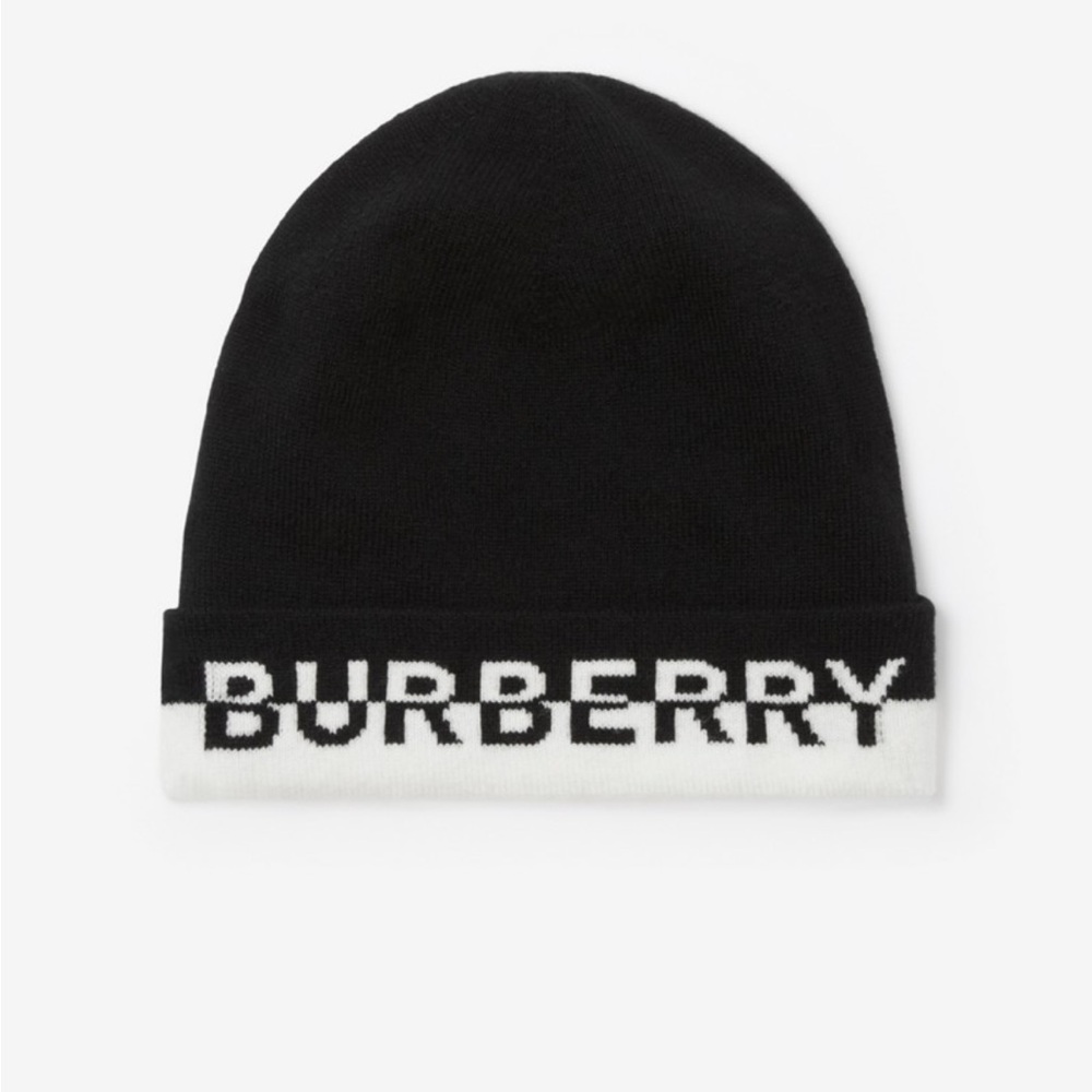 Burberry Charcoal Gray Knit Hat